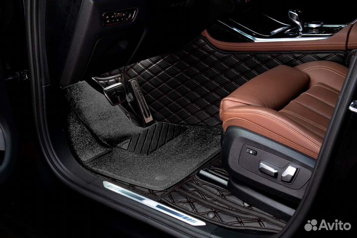 3D Коврики Range Rover Салон Багажник из Экокожи