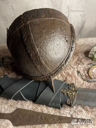 Скандинавский шлем / Шлем викинга / Железный шлем