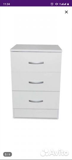 Тумба прикроватная белая