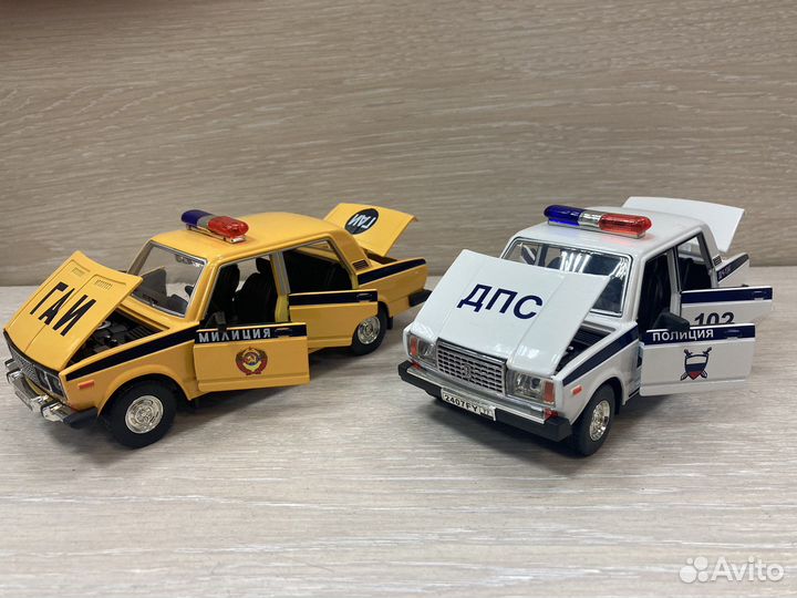 Модель автомобиля жигули спецслужбы 1:24