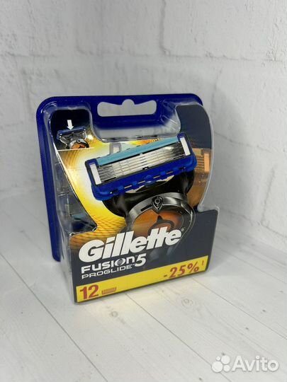 Кассеты (оригинал) 12шт Gillete Fusion 5 Proglide