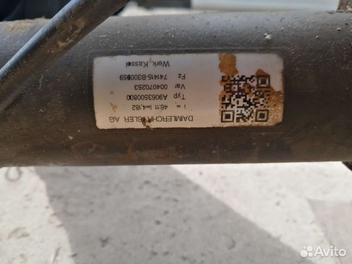 Задний мост на мерседес спринтер 906