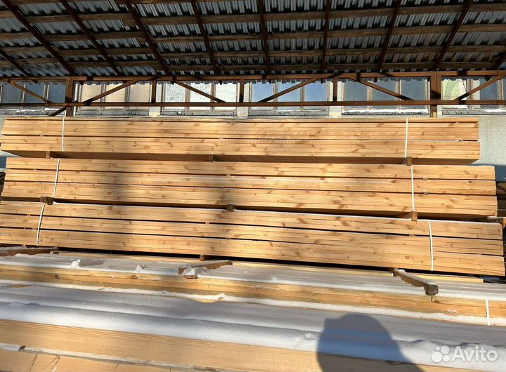 Брус обрезной 100х100х6000мм 1 сорт ГОСТ