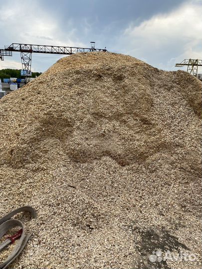 Кора, щепа для мульчирования.- мульча