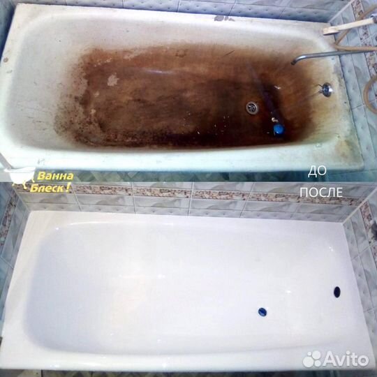 Реставрация ванн наливным (жидким) акрилом
