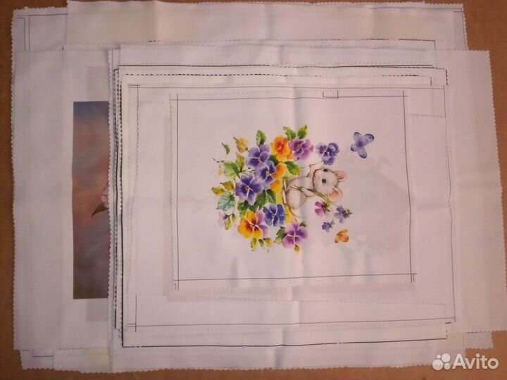 Принты для вышивания лентами