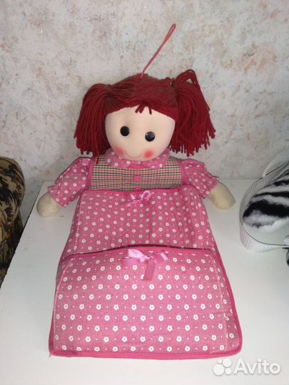 Рюкзак детский новый кукла игрушка-кармашек