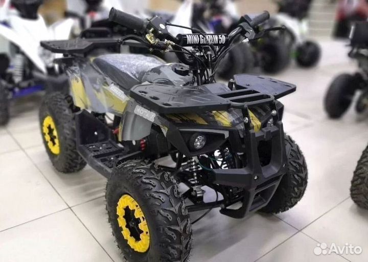 Детский квадроцикл Mini Grizlik X16 (PS) желтый