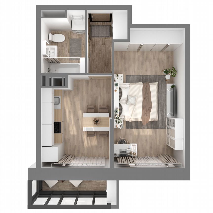 1-к. квартира, 36,1 м², 19/23 эт.