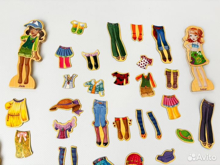 Магнитная кукла с одеждой, Модные девчонки