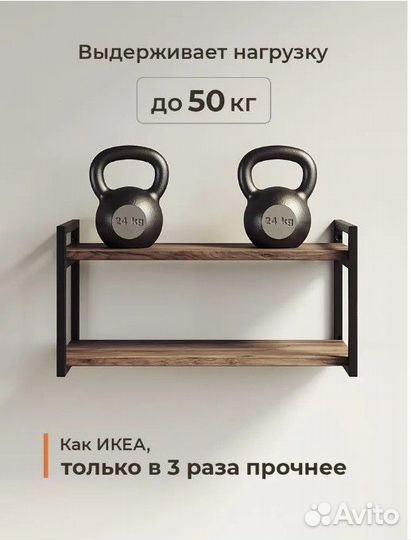 Полка лофт настенная Пермь