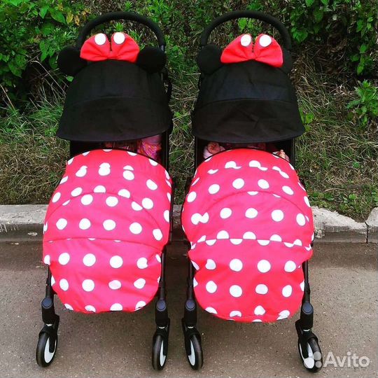 Коляска yoya для двойни