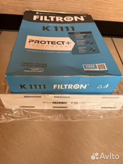 Фильтр салонный автомобильный filtron K1111 новый