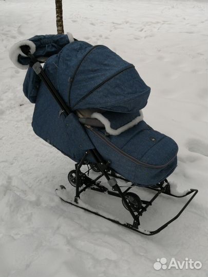 Санки коляска ника kids