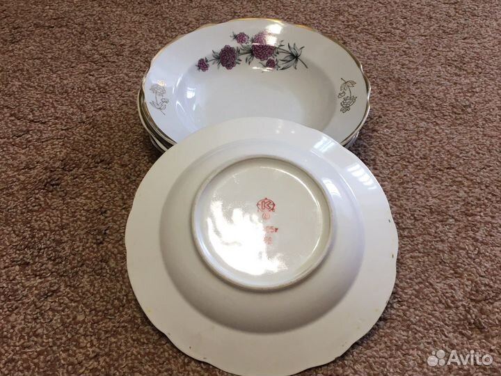 Тарелки пр-во Конаково. Винтаж
