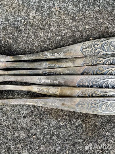 Набор ложек мельхиор, СССР