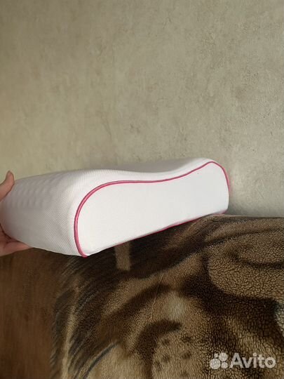 Анатомическая подушка аскона Ecogel Contour Pink