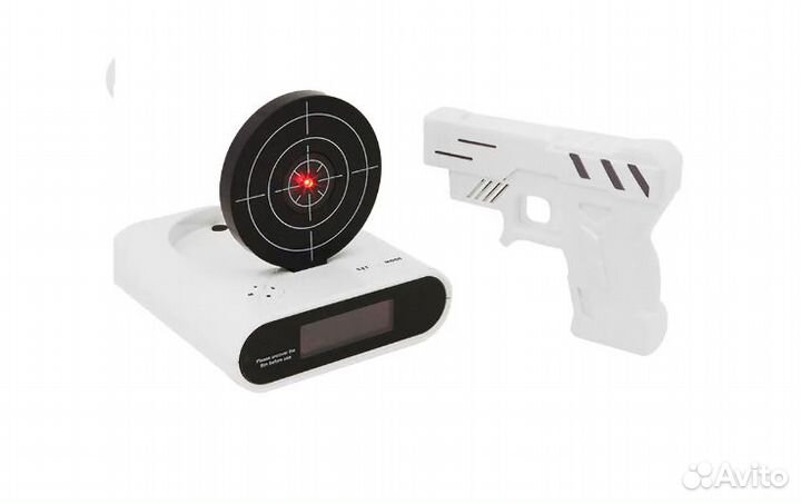 Будильник пистолет с мишенью Gun Alarm Clock/Снайп