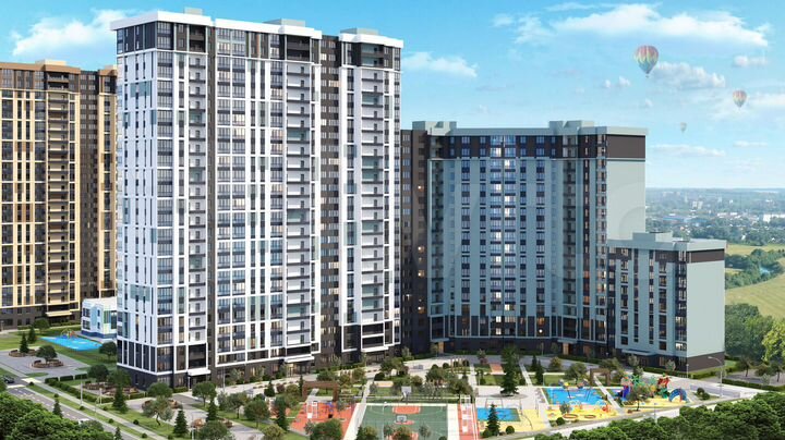 2-к. квартира, 68,4 м², 5/25 эт.