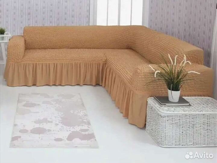 Чехлы на угловой диван и кресло