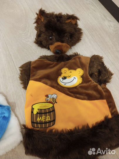 Новогодний костюм снеговик и мишка