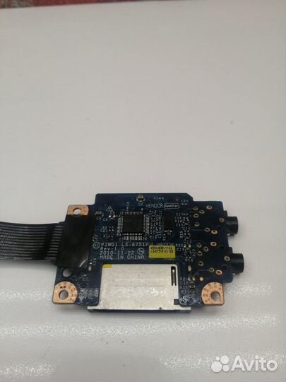 Плата audio и картридера piwg1 LS-6751P LenovoG570