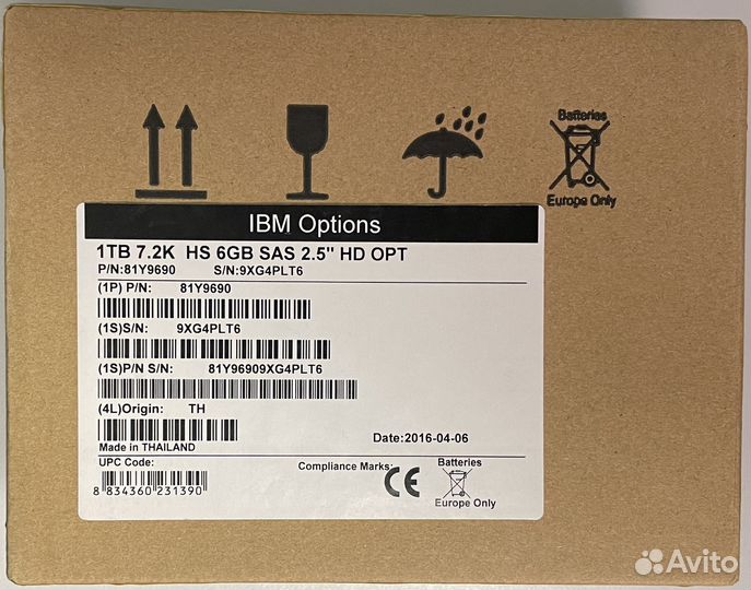 Жесткий диск IBM FRU 81Y9690