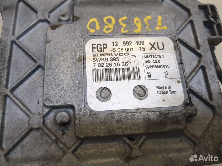 Блок управления двигателем Opel Zafira B