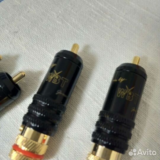 Разъемы RCA WBT новые 4шт
