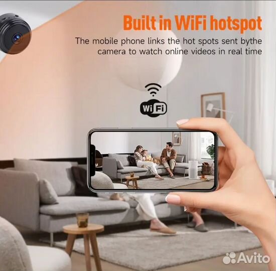 Камера видеонаблюдения мини wi-fi