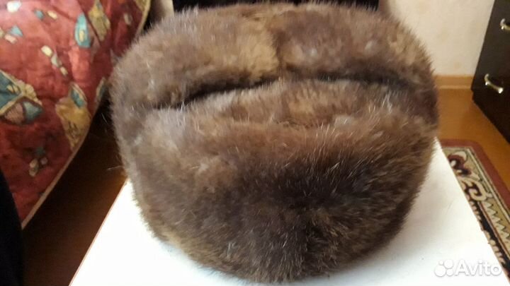 Мужская шапка формовка из бобра 57р