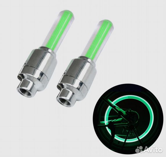 Фонарь велосипедный,Подсветка колёс,ниппель