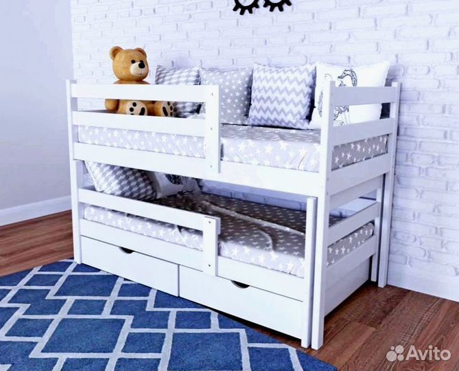 Детская выкатная кровать