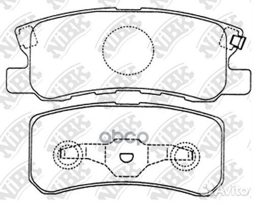 Колодки тормозные дисковые зад PN3450 NiBK