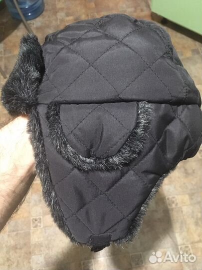 Новая Меховая мужская шапка-ушанка