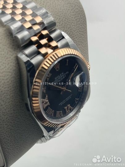 Часы женские rolex datejust 36 grey dial