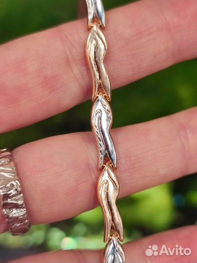 Золотой браслет 585 пробы, вес 4,37