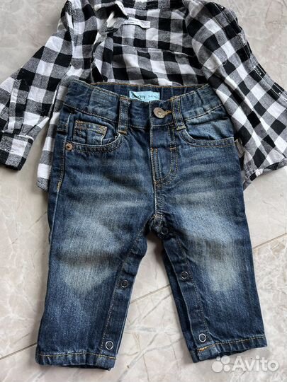 Комплект Джинсы Рубашка 68 см 74 см