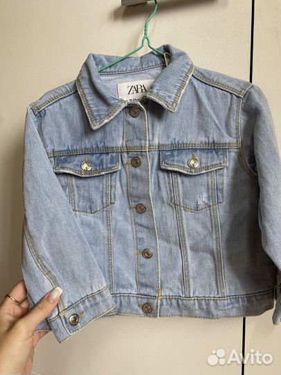 Джинсовая куртка zara 92