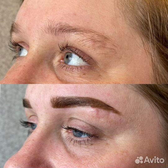 Оформление бровей, наращивание ресниц