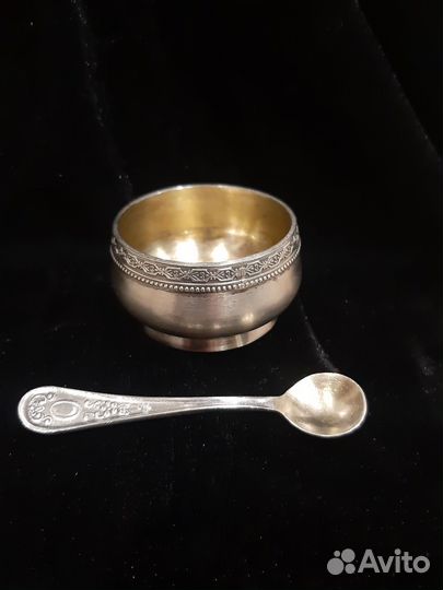 Солонка с ложечкой. СССР 1959г
