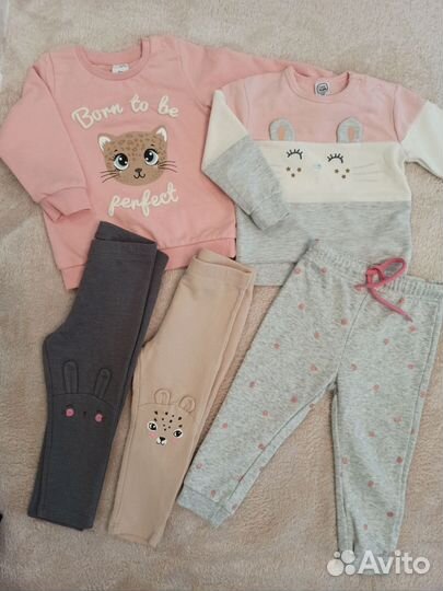 Детские вещи пакетом для девочки 80-86