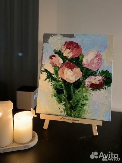 Картина маслом цветы