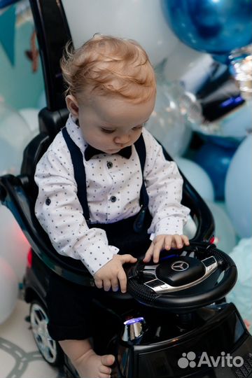 Машина каталка с ручкой