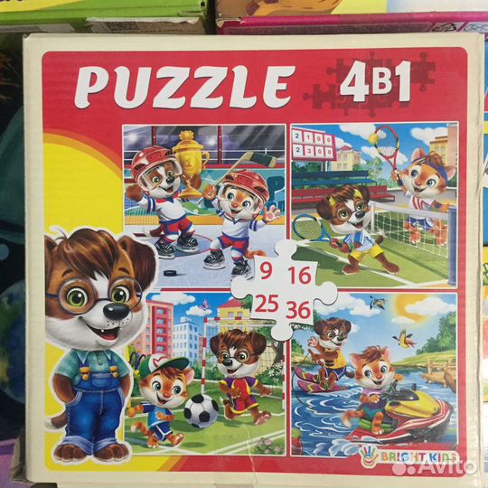 Пазлы, бизиборд