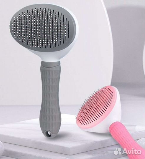 Пуходерка с кнопкой для кошек и собак