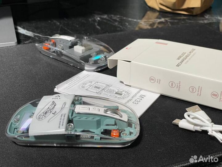 Прозрачная беспроводная мышь fmouse M133