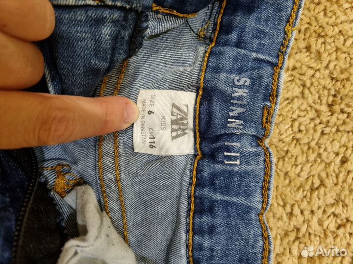 Джинсы Zara на мальчика 6 лет