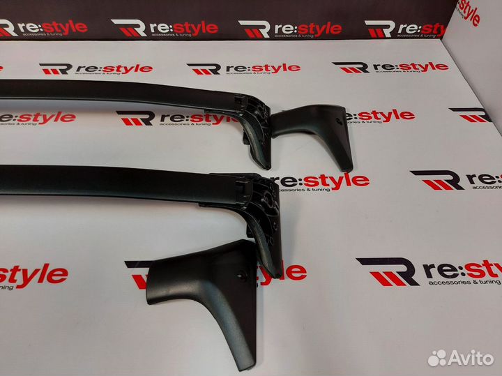 Рейлинги поперечные Lexus LX570 с16г Черные D2355