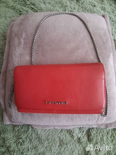 Клатч- кошелек женский на цепочке, Cromia(Италия)